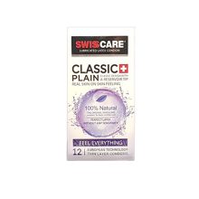 کاندوم سوئیس کر مدل classic plain بسته 12 عددی