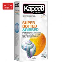 کاندوم کاپوت مدل Super Dotted And Ribbed بسته 12 عددی
