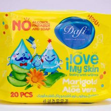 دستمال مرطوب کودک دافی مدل Sensitive (بسته 20 عددی)