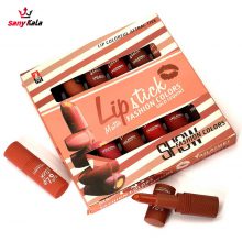 رژ لب مات مغزدار تایلامی TAILAIMEI مدل FASHION COLORS پک 12 عددی