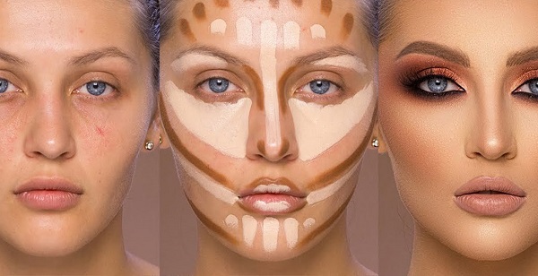 نحوه زاویه سازی صورت با آرایش