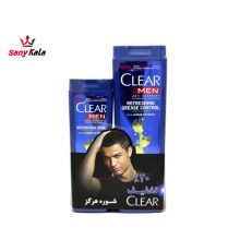 شامپو ضد شوره دوقلو کلیر CLEAR حاوی عصاره قهوه (180+600 میلی لیتر) (اصل ترکیه)