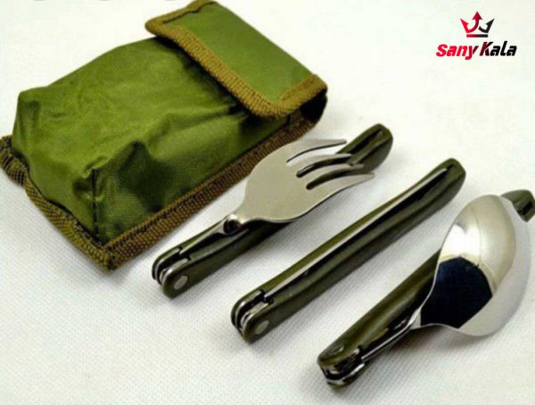 قاشق چنگال کوهنوردی مدل ارتشی