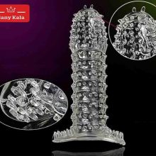 کاندوم ژله ای خاردار مدل لبه دار (دائمی و قابل شستشو)