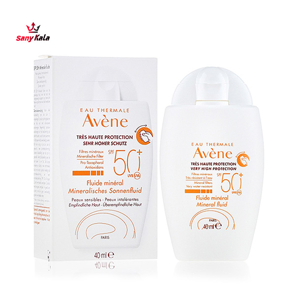 کرم فلوئید ضدآفتاب اون مینرال Avene Fluid Mineral Spf 50 حجم40ml