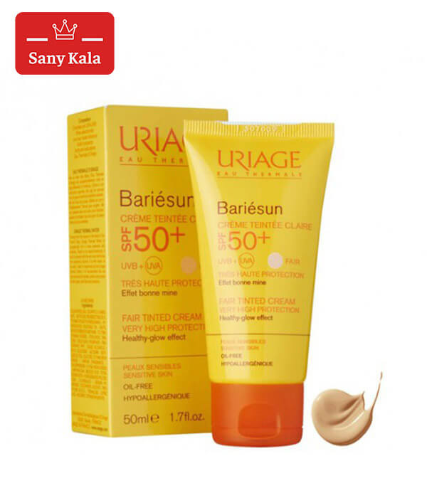 کرم ضد آفتاب رنگي(بژ روشن) اوریاژ +SPF50 سری Bariesun